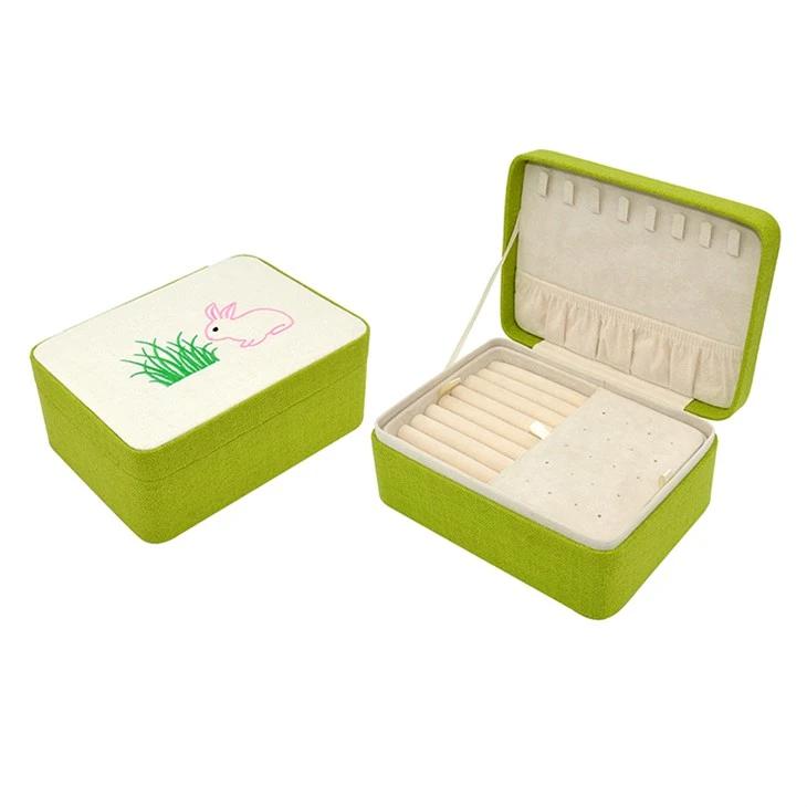 Cute Green Jewelry Box for Girls