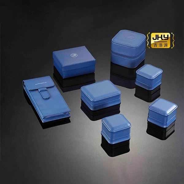 Blaue Schmuckbox Set