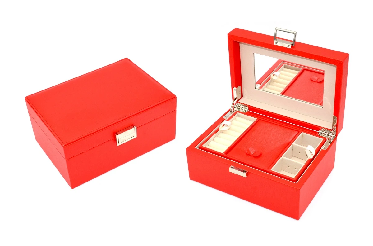 Branded Small Mirror Jewellery Box
