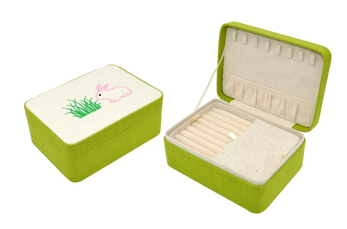 Cute Green Jewellery Box for Girls