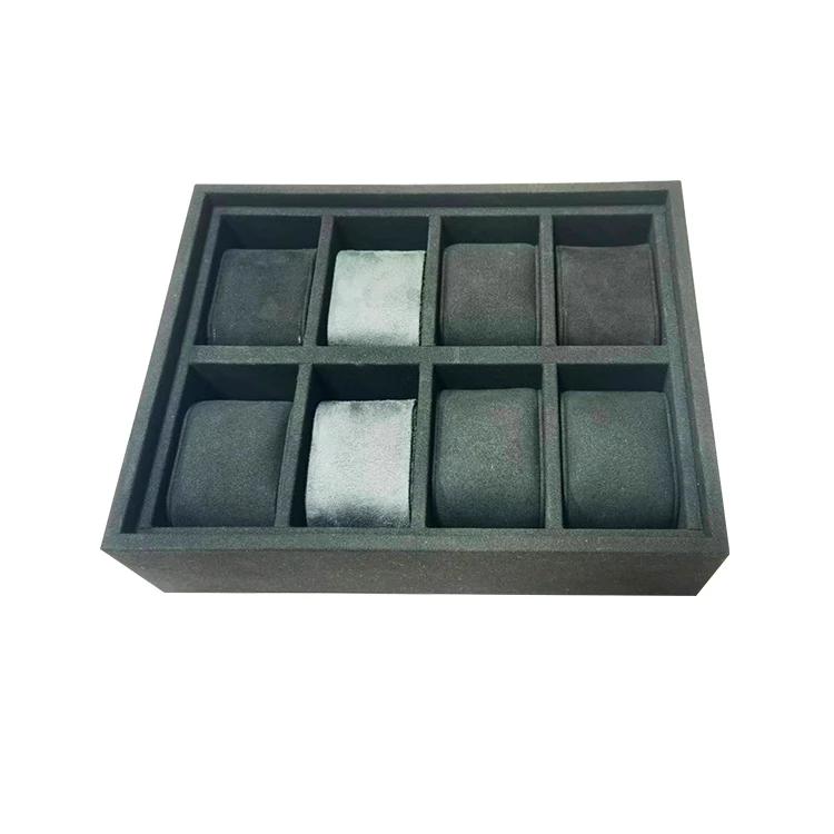 8 Slot Glass Top Wooden Watch Boxes