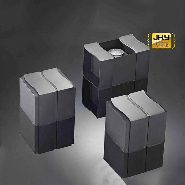 Black Double Door Watch Box