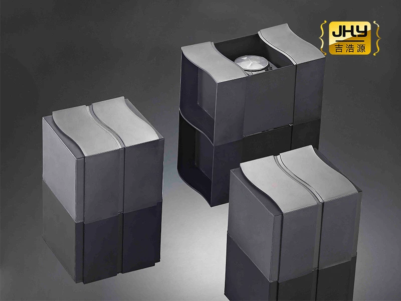 64 Black Double Door Watch Box