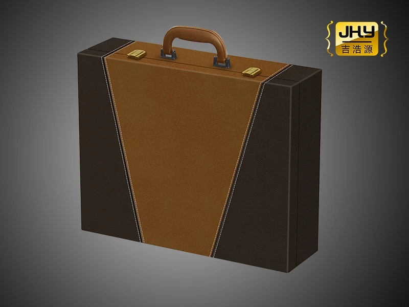 6 Wooden Colour Blocking Wine Box