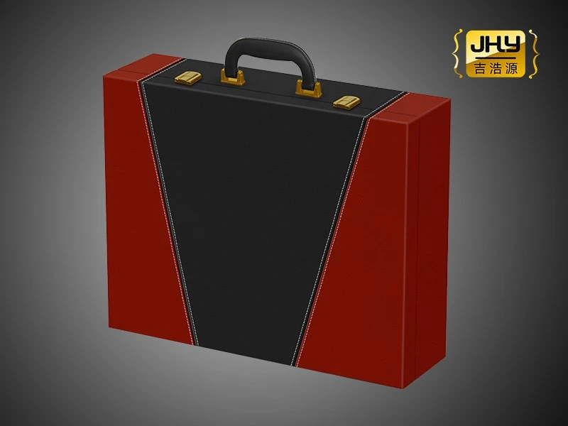 6 2 Wooden Colour Blocking Wine Box