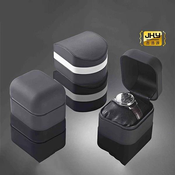 Schwarze Runde Ecke Uhren Box