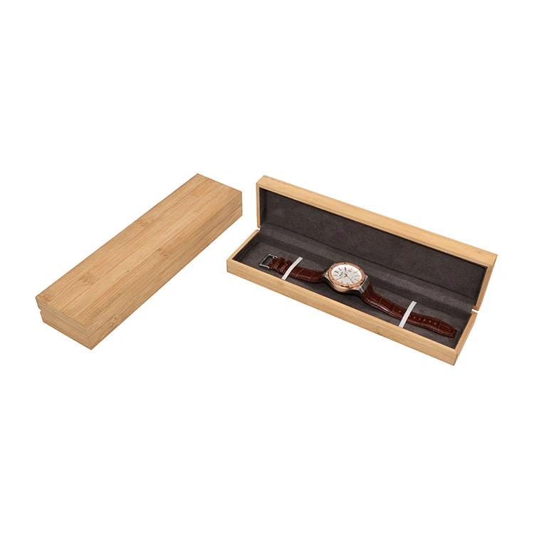 Prim&auml;rfarbe Bambus Uhren Box mit drei Slots