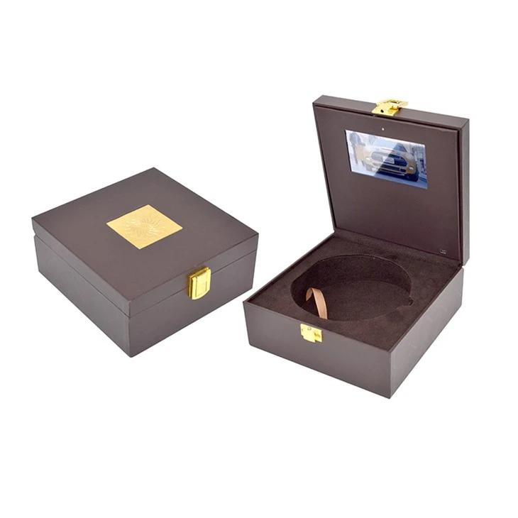 Mahagoni Video Display Technologie Uhr Display Box