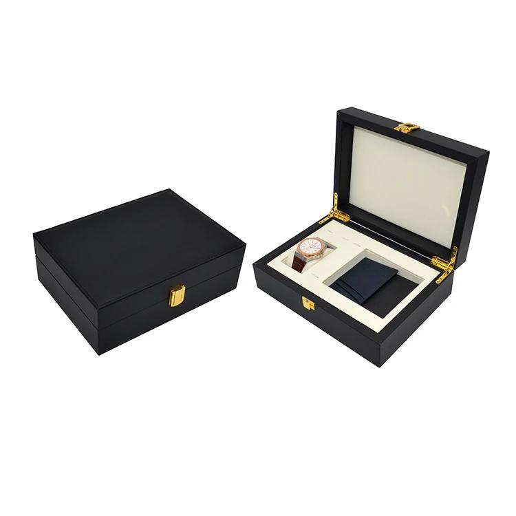 Black Watch Box with Lock