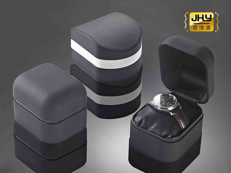 39 Black Round Corner Watch Box