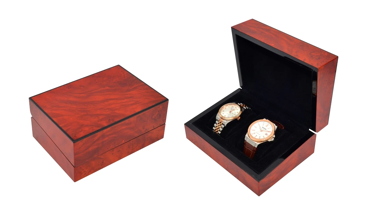 Brown wooden high grade watch box