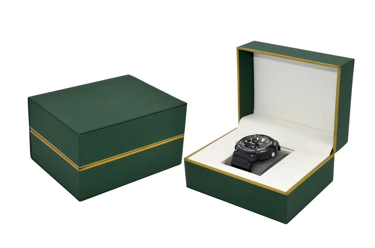 Dark Green Cardboard Watch Box