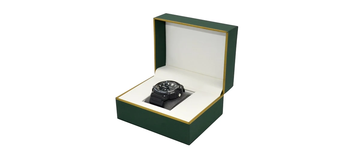 Dark Green Cardboard Watch Box
