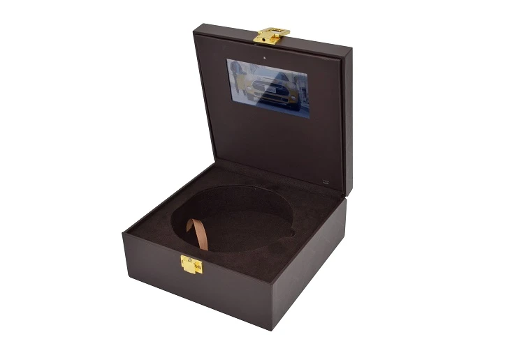 Mahogany video display technology watch display box