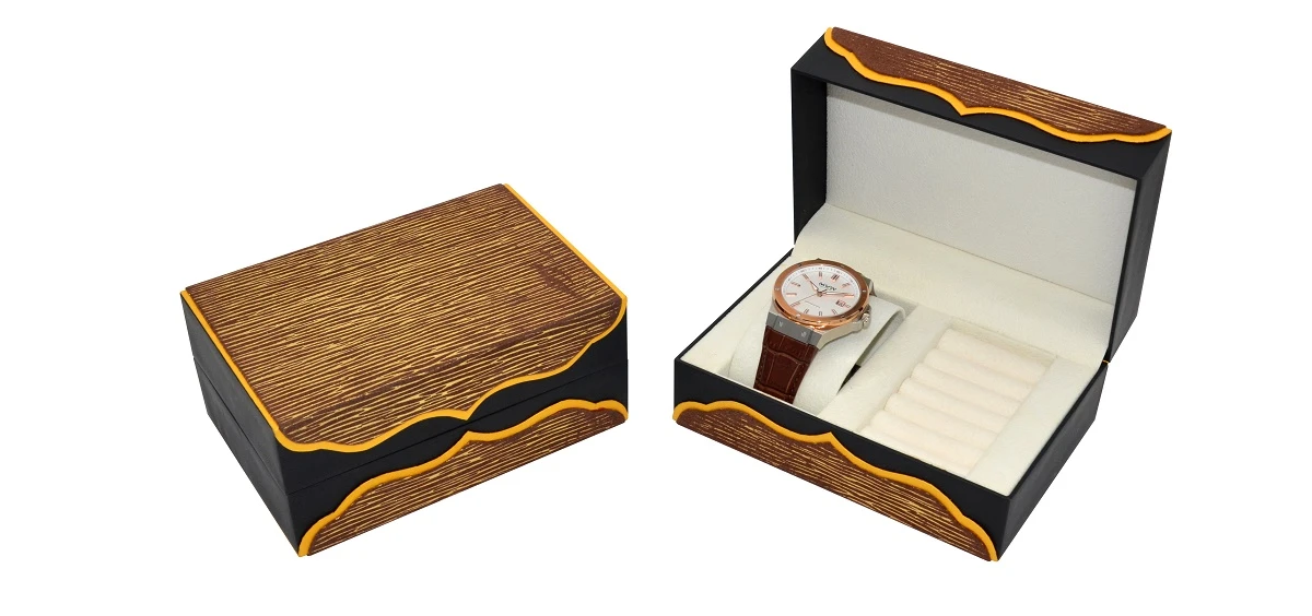 13 Vintage square wooden watch boxes