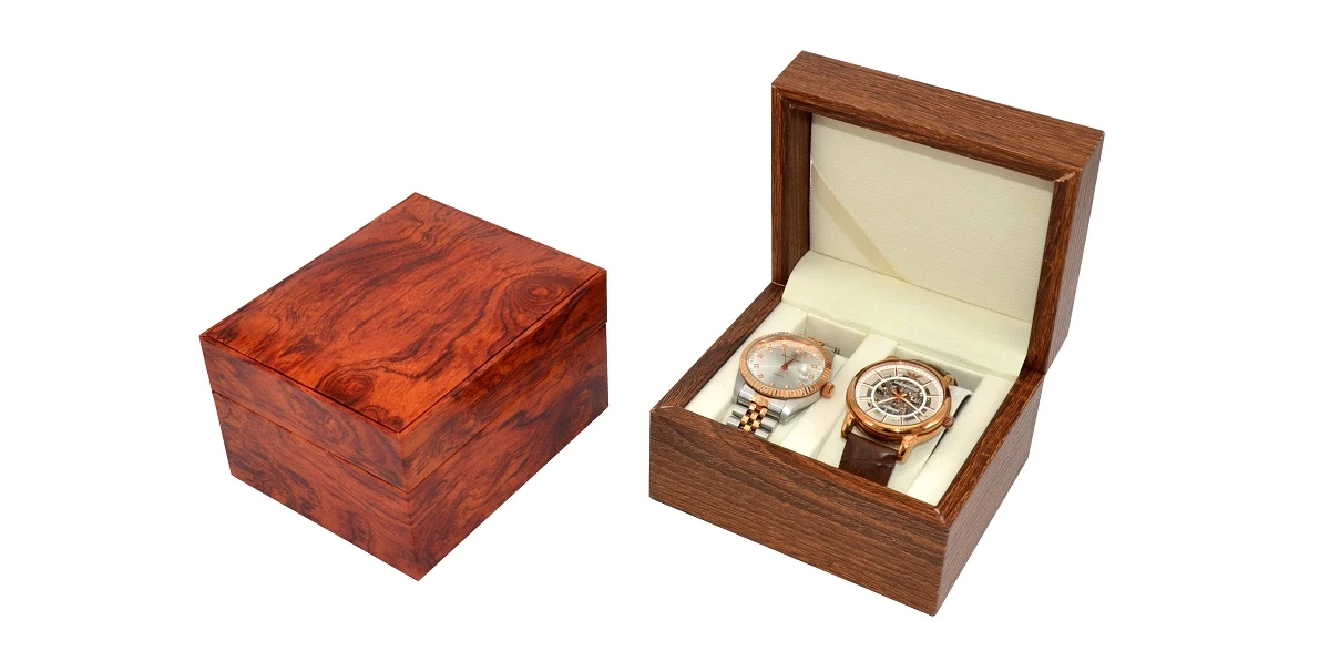 Vintage Wooden Watch Box Holder