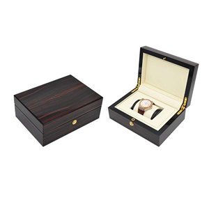 Black Wood Grain Premium Watch Box
