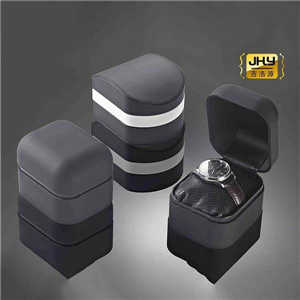 Black Round Corner Watch Box