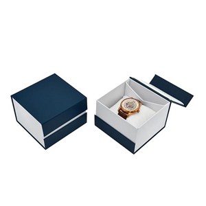 Blue and White Deluxe Single Watch Box