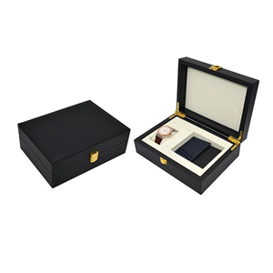 Black Watch Box with Lock