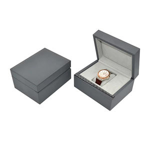 Classic Black Plastic Watch Box