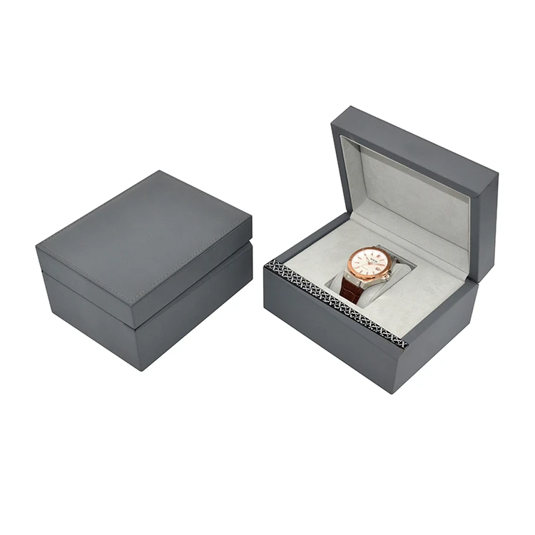 Classic Black Plastic Watch Box