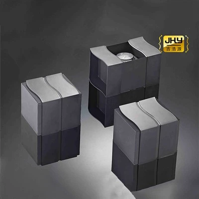 Black Double Door Watch Box